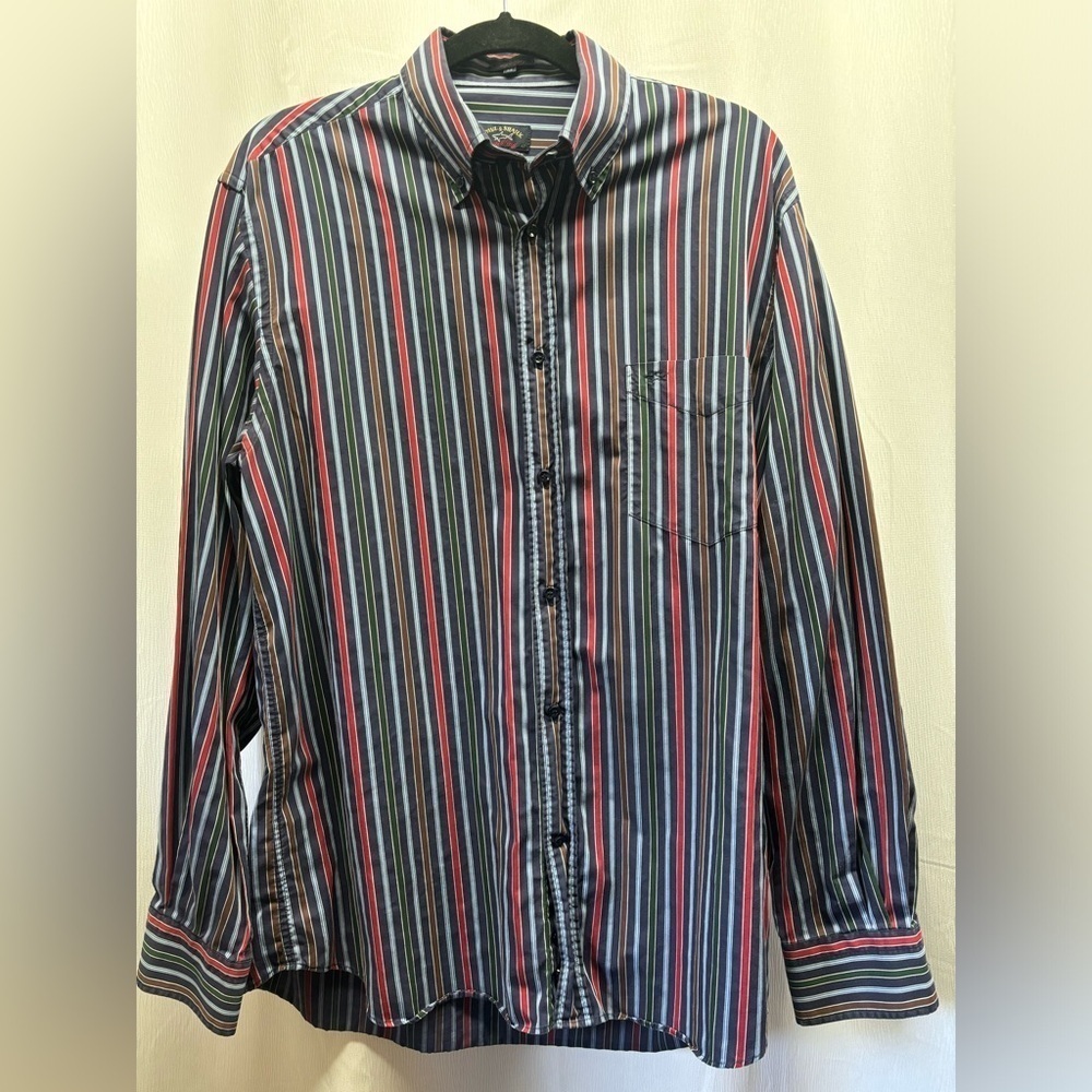Paul & Shark Yachting Multicoloured Striped Button-Down Shirt